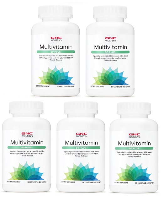 GNC Women's Multivitamin 50 Plus 120 tablets x 5